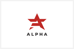 Alpha Letter A Logo Design Vector Product Image 1