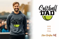 Softball dad svg, softball shirt svg, softball svg Product Image 1