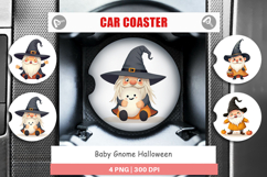 Car Coaster Baby Gnome Halloween Product Image 1