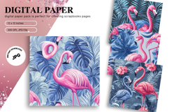 Safari Flamingo Background Wallpaper Animal Studio Backdrop Product Image 1