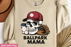Ballpark Mama PNG, Baseball Mama Sublimation PNG Product Image 2