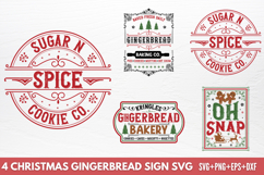 Christmas Gingerbread SVG Designs SVG Product Image 1