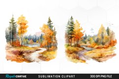 Autumn Landscapes Exquisite Clipart Product Image 1