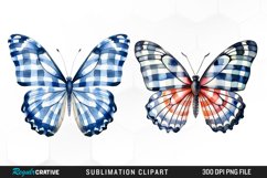 Orange &amp; Black Butterflies Illustration Clipart Product Image 1