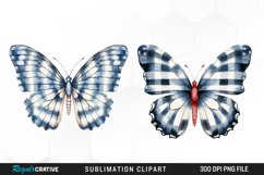 Orange &amp; Black Butterflies Design Clipart Product Image 1