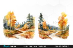 Autumn Landscapes Clipart Set Product Image 1