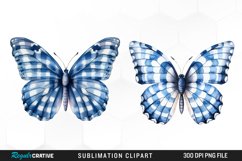 Orange &amp; Black Butterflies Exquisite Clipart Product Image 1
