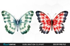 Orange &amp; Black Butterflies Set Clipart Product Image 1