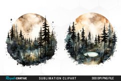 Forest Moons Clipart Design Product Image 1