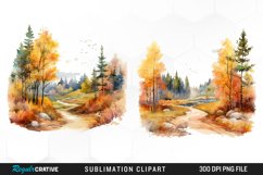 Autumn Landscapes Clipart Image Product Image 1