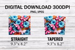 3D Butterfly Quilling Floral 20 oz Skinny Tumbler Product Image 5