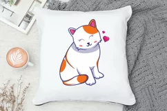 Cat Clipart, Funny cats, Kawaii kitten, doodle Kitty icons Product Image 4