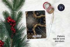 Cracked Mirror Frame Pattern | Black Gold Baroque Product Image 4