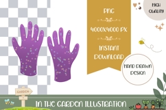 Hand Drawn Rubber Gloves Illustration, Rubber Gloves PNG Product Image 1