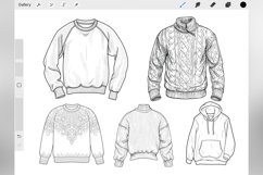 100 Procreate Sweater Stamp Brushes Product Image 2