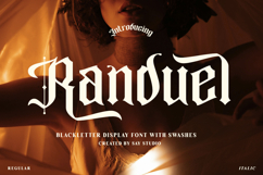 Randuel - Blackletter Display Font Product Image 1