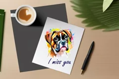 Sublimation design Watercolor Dog| PNG| Animal Clipart Product Image 5