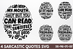 Sarcastic Quotes SVG Product Image 1