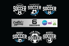 Soccer Team Logo Template Bundle SVG PNG Canva Product Image 1