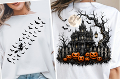 Trendy Haunted House PNG, Trending Halloween PNG, Spooky PNG Product Image 1
