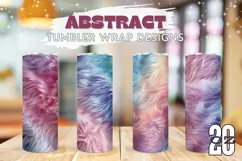 Abstract Tumbler Wrap Design, Rainbow Tumbler Designs Product Image 1