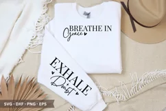 Breathe In Grace SVG - Christian Sleeve T shirt Design Product Image 1
