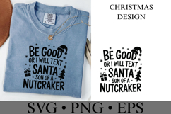 Be Good or I will text Santa Svg | Christmas svg | Shirt Svg Product Image 2