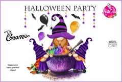 A family of dwarf witches for Halloween, Halloween gnome Product Image 1