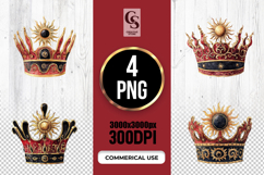 Sun Crown Royal Clipart Sublimation PNG Product Image 1