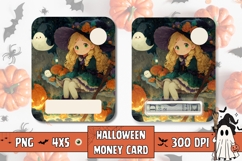 Kawaii Halloween Witch Money Card Printable Product Image 1