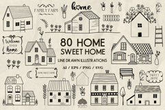 Home sweet home Svg Png Eps Product Image 1