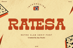 Ratesa - Bold Vintage Slab Serif Font Product Image 1