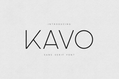 Kavo Minimal Thin Sans Serif Font Product Image 1