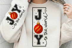 Joy To The World PNG, Joy Yarn PNG, Merry Christmas Faux Product Image 1