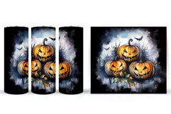 Halloween Watercolor Tumbler Wrap Sublimation Product Image 2