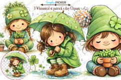 Whimsical St. Patrick’s Day Fairy PNG, St. Patrick’s Day PNG Product Image 1