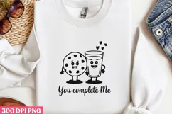 You Complete me PNG, Valentine Sublimation PNG Product Image 2