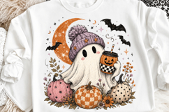 Cute Halloween Ghost PNG, Spooky Season Sublimation, Pumpkin Product Image 3