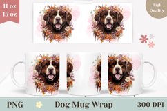 Newfoundland Dog Mug Wrap Design, Dog Coffee Cup Sublimation Product Image 1