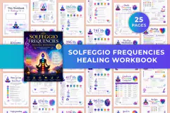 Solfeggio Frequencies Healing Workbook Kdp interiors Product Image 1