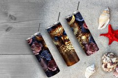 3D Owl Metallic Finishes 20 oz Skinny Tumbler Sublimation Product Image 6