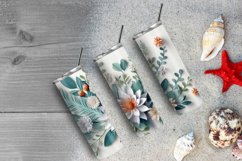 3D Floral Tumbler Wrap, 3D Flowers 20 oz Skinny Tumbler Product Image 6