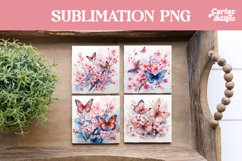 Square Coaster Sublimation Bundle, Sublimation Designs Product Image 2