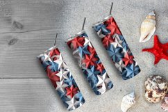 3D Puff Stars Tumbler, Stars Patriotic 20 oz Skinny Tumbler Product Image 6