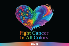 Fight Cancer In All Color Png Bundle, colorfull bundle Product Image 5