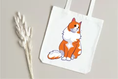 Cat Clipart, Funny cats, Kawaii kitten, doodle Kitty icons Product Image 5
