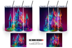 3D Castle Neon Light| Tumbler Sublimation Wrap Product Image 5