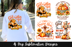 4 Retro Christian Fall Inspirational PNG PNG Sublimation Product Image 1