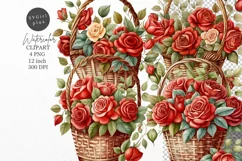 Roses clipart, Flowers clipart, Flowers Product Image 1