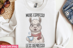 More espresso PNG, Funny Coffee Animals Sublimation PNG Product Image 2